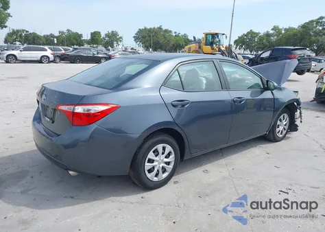 2016 Toyota Corolla L из США, поврежденный, VIN 2T1BURHE0GC542653